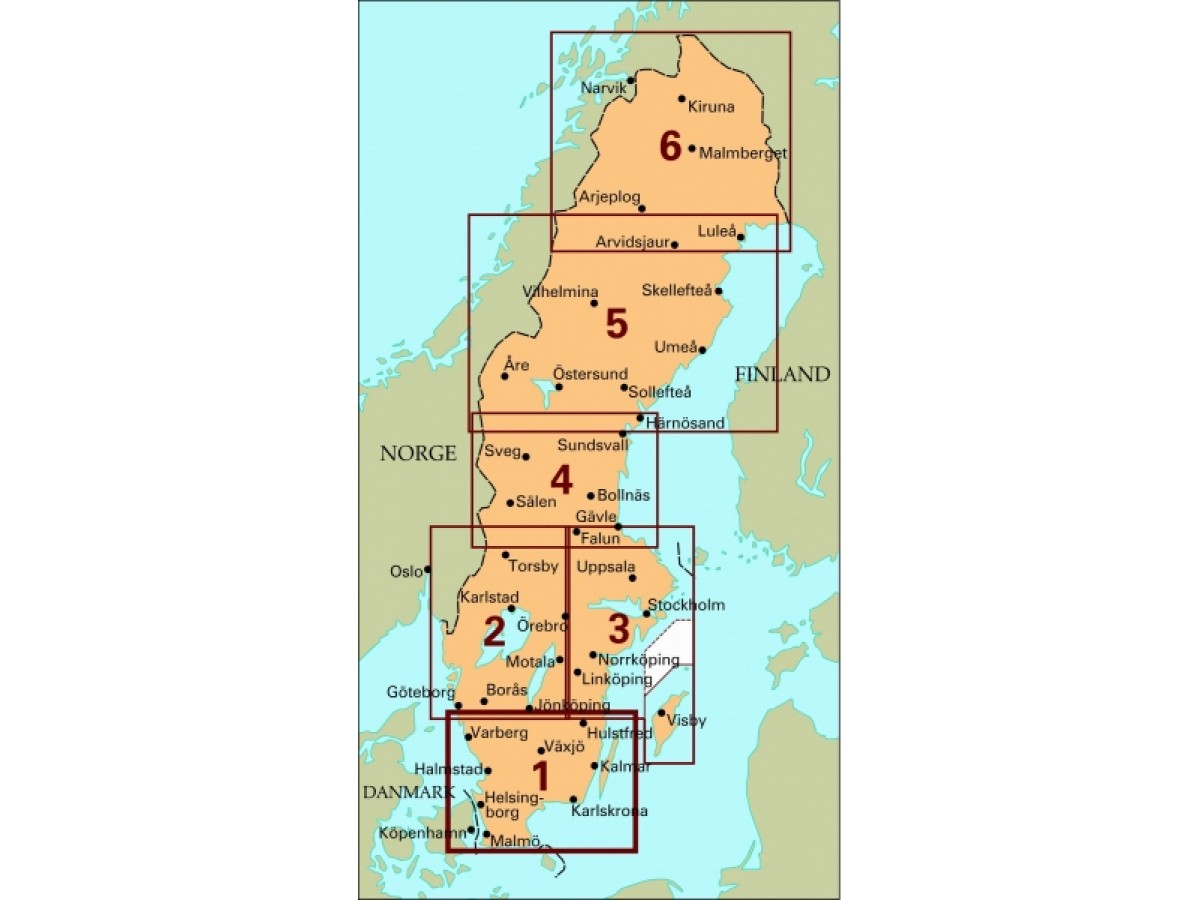 Köp 1 Södra Götaland med snabba leveranser - Kartbutiken.se