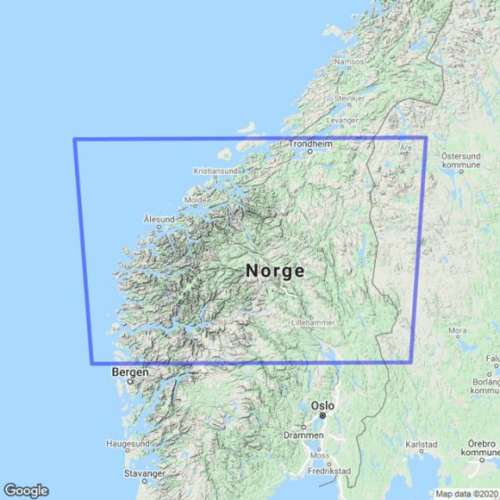 Sör Norge Nord veikart