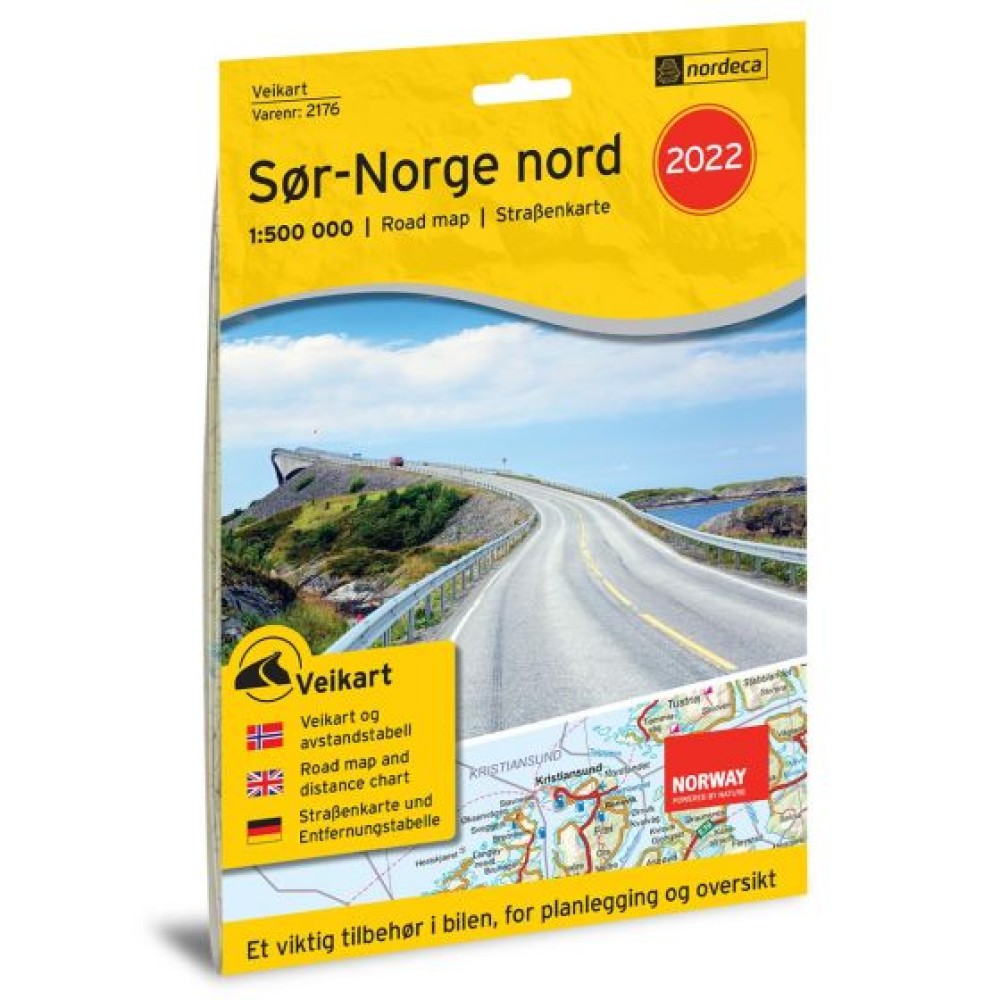 Sör Norge Nord veikart