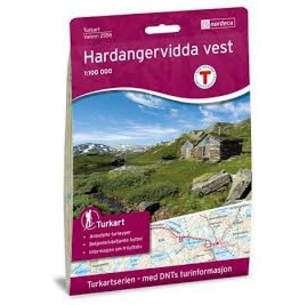 Hardangervidda vest 1:100 000 Turkart