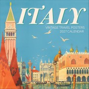 Italy Vintage Travel Posters 2027 Wall Calender