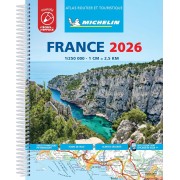 Frankrike Atlas A4 Michelin 2026 Laminerad