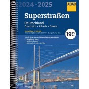 Tyskland Superstrassen Atlas ADAC 2024/2025