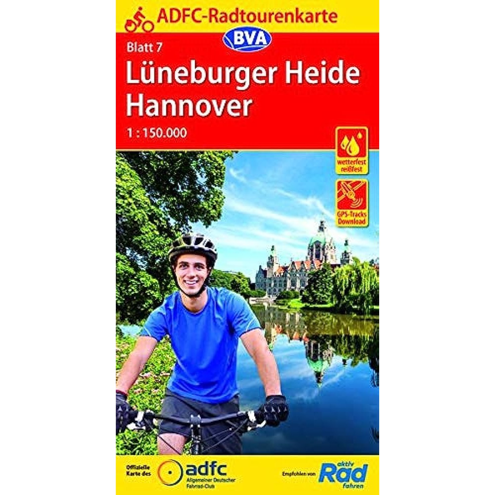 7 Cykelkarta Tyskland Lüneburger Heide-Hannover 1:150.000