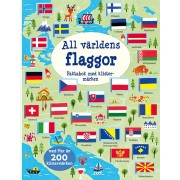 All världens flaggor: faktabok med klistermärken
