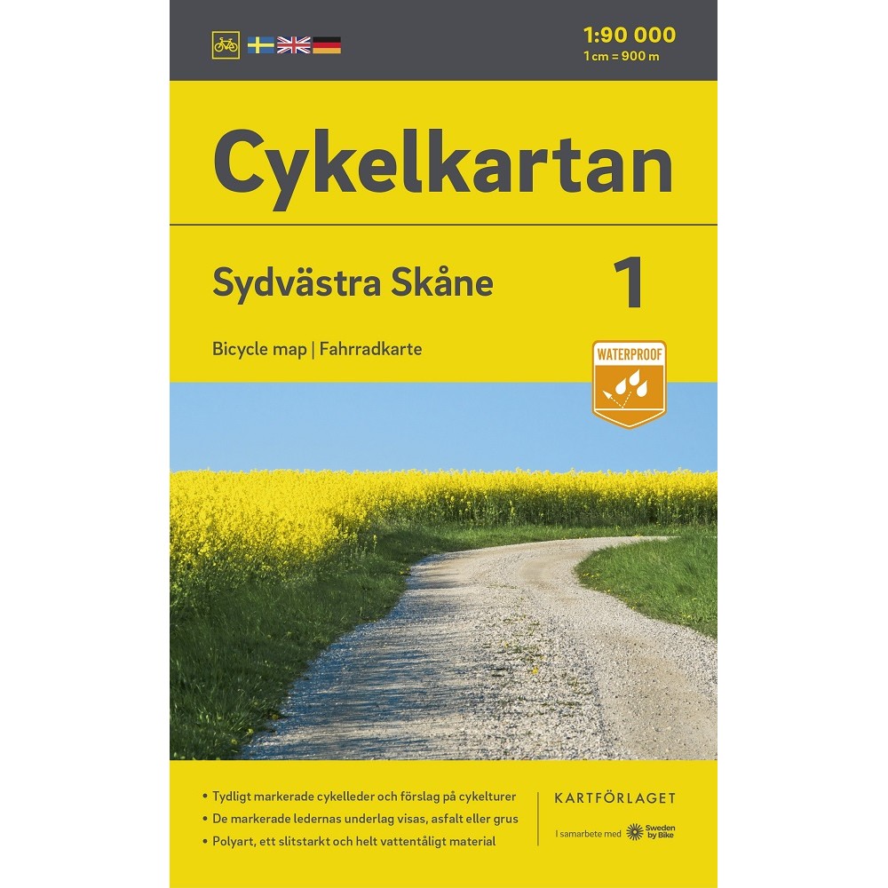 Cykelkartan 1 Sydvästra Skåne
