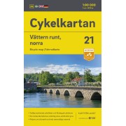 Cykelkartan 21 Vättern runt - Norra