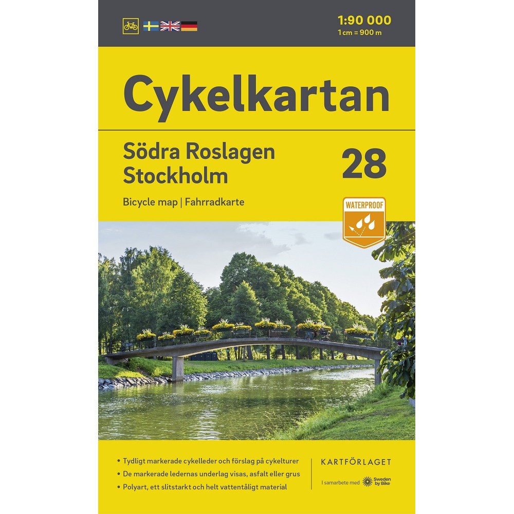 Cykelkartan 28 Södra Roslagen/Stockholm