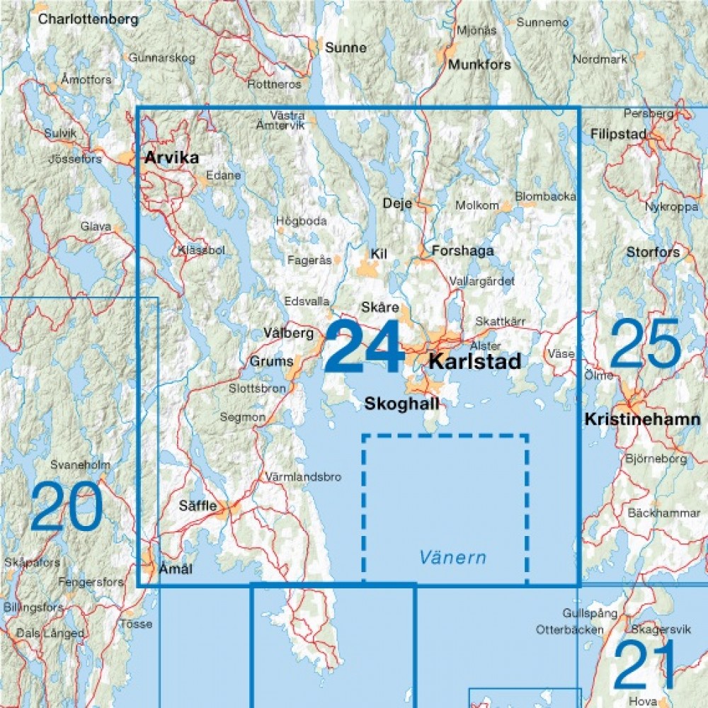 Cykelkartan 24 Södra Värmland