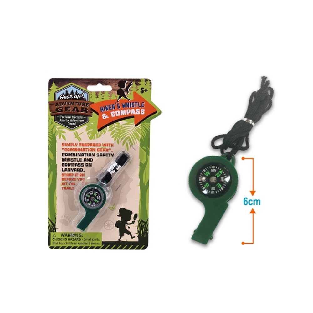 Adventure Gear Compass Whistle