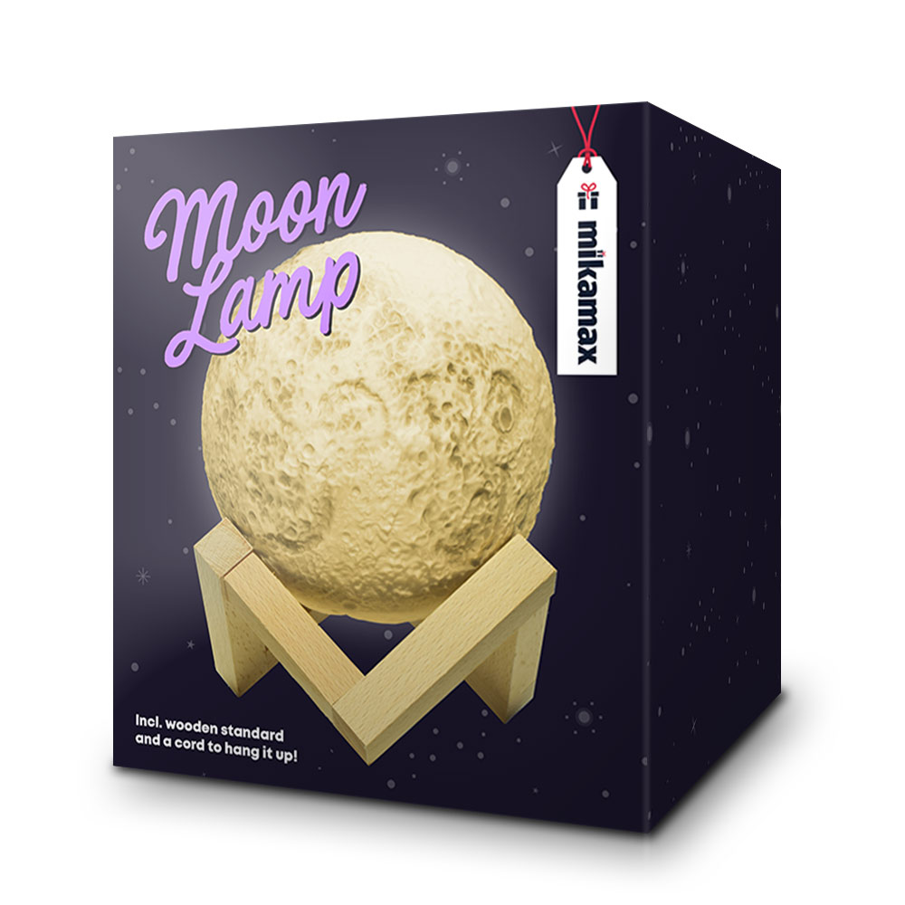 Månglob med belysning - Moon Light 12cm