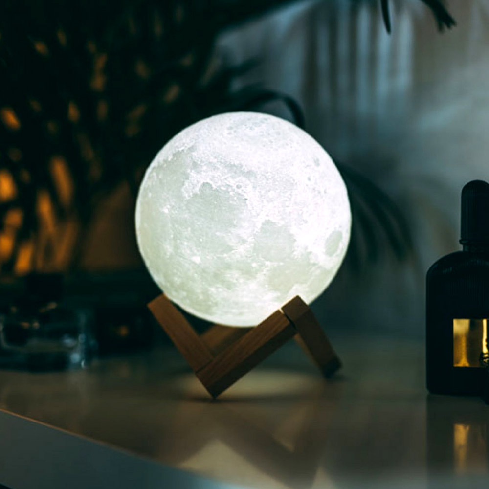 Månglob med belysning - Moon Light 12cm