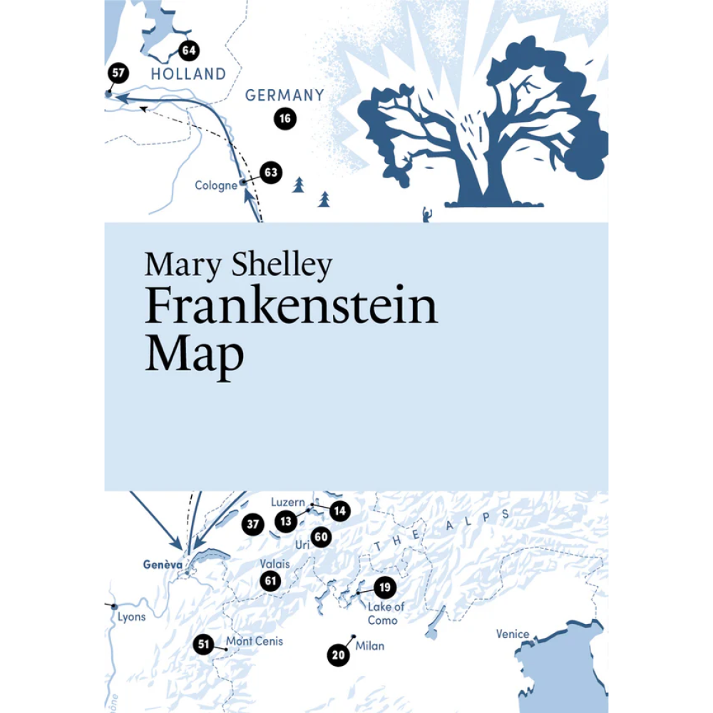 Köp Frankenstein Map - Literary Map med snabb leverans - Kartbutiken.se