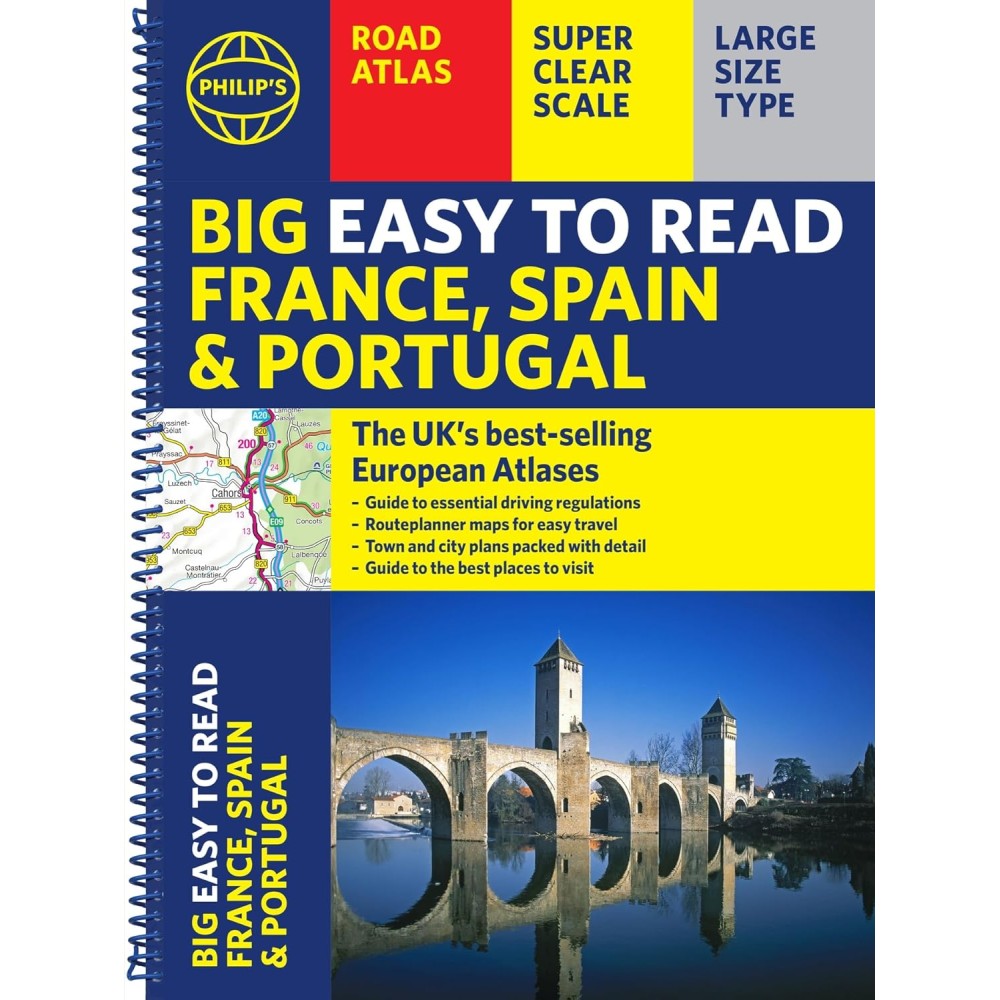 Köp Big Road Atlas France Spain med snabb leverans - Kartbutiken.se