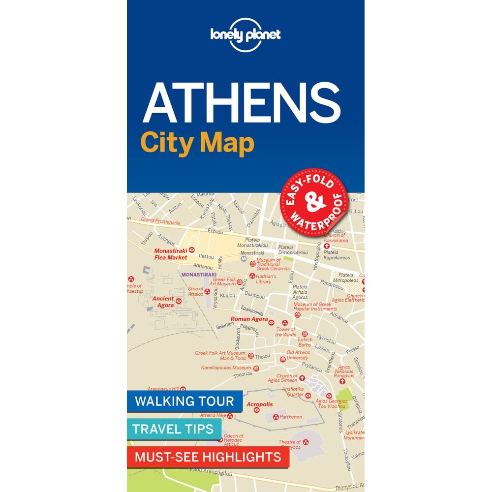 Köp Aten City Map Lonely Planet med snabb leverans - Kartbutiken.se