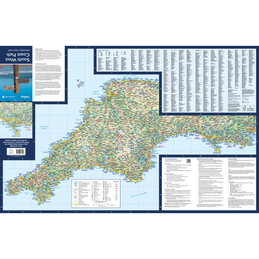 Swcp Map Köp South West Coast Path National Trail Map med snabb leverans ...