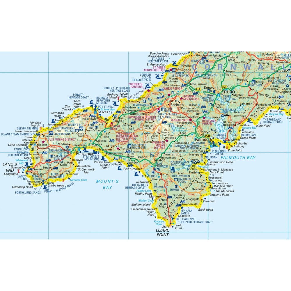 Köp South West Coast Path National Trail Map med snabb leverans ...