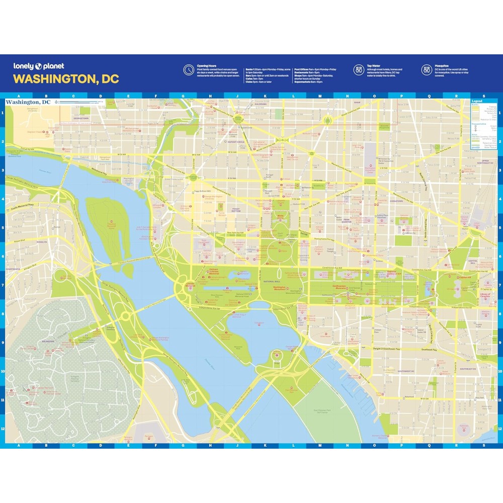 Washington Dc Mapguide Köp Washington DC City Map Lonely Planet med snabb leverans ...