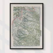 Abisko-Kebnekaise-Sarek väggkarta Mapbits