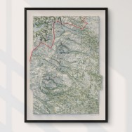 Abisko-Kebnekaise-Sarek väggkarta Mapbits