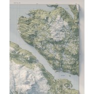 Årefjällen översiktkarta väggkarta Mapbits