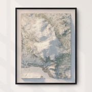 Åreskutan fjäll 40x50cm Mapbits