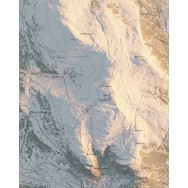 Åreskutan fjäll 40x50cm Mapbits