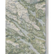 Arjeplogsfjällen väggkarta Mapbits