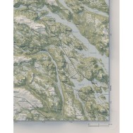 Arjeplogsfjällen väggkarta Mapbits