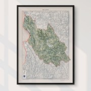 Dalarna väggkarta Mapbits