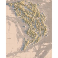 Djurö och Vindö 40x50cm Mapbits
