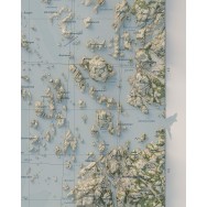 Fjällbacka Skärgård väggkarta Mapbits