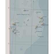 Fjällbacka Skärgård väggkarta Mapbits
