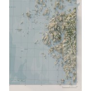Fjällbacka Skärgård väggkarta Mapbits