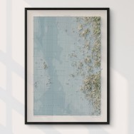 Fjällbacka Skärgård väggkarta Mapbits