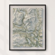 Hemavan - Tärnaby väggkarta Mapbits