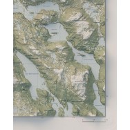 Hemavan - Tärnaby väggkarta Mapbits