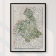 Jämtland väggkarta Mapbits