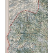 Jämtlands län väggkarta Mapbits