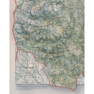 Jämtlands län väggkarta Mapbits