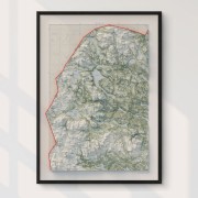 Jämtlandsfjällen väggkarta Mapbits