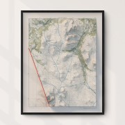 Jämtlandstriangeln väggkarta Mapbits