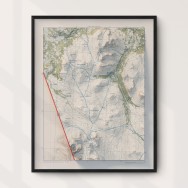 Jämtlandstriangeln väggkarta Mapbits