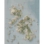 Kosteröarna väggkarta Mapbits