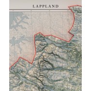 Lappland väggkarta Mapbits