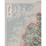 Lappland väggkarta Mapbits
