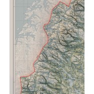 Lappland väggkarta Mapbits