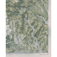 Norra Jämtlandsfjällen väggkarta Mapbits