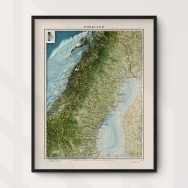 Norrland väggkarta Mapbits