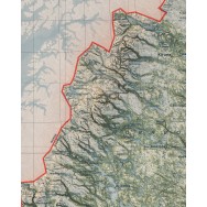 Norrlandskarta väggkarta Mapbits